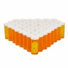 Alternate image 0 for Juvale 50 Pack Empty Pill Bottles with Caps for Prescription Medication, 8-Dram Plastic Vials (Orange)