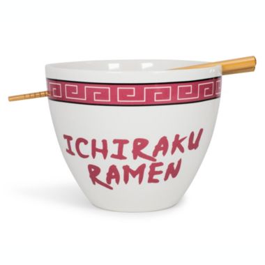 Naruto "Ichiraku Ramen" Japanese Ceramic Dish Set 16-Ounce Ramen Bowl and Chopsticks Set. View a larger version of this product image.