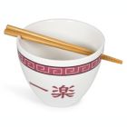 Alternate image 1 for Naruto "Ichiraku Ramen" Japanese Ceramic Dish Set   16-Ounce Ramen Bowl and Chopsticks Set