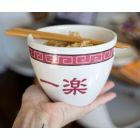 Alternate image 2 for Naruto "Ichiraku Ramen" Japanese Ceramic Dish Set   16-Ounce Ramen Bowl and Chopsticks Set
