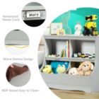 Alternate image 3 for Slickblue Kids Floor Cabinet Multi-Functional Bookcase -Gray
