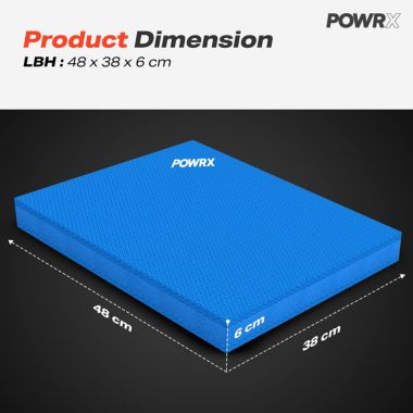 POWRX Foam Balance Pad For Stability Training, Yoga, And Physical Therapy Non-Slip. View a larger version of this product image.