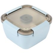 Spice by Tia Mowry Spicy Thyme 6.85in Lunch Box Container with Spork in Light Blue