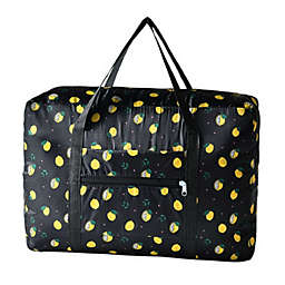 Kitcheniva  Black Lemon 1 pack Foldable Travel Luggage Carry-on Shoulder Duffle Bag