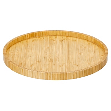 mDesign Lazy Susan Turntable Food Storage Container - Natural. View a larger version of this product image.