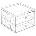 Alternate image 0 for mDesign Plastic Glasses Storage Organizer Box, 2 Drawers, 2 Pack
