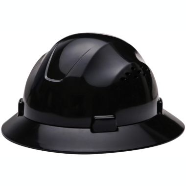 Noa Store Full Brim Hard Hat with HDPE Shell and Fast-trac Suspension Work Safety Helmet Short Brim for Better Visibility Meets All Requirements for Type 1 Top Impact Helmet Black. View a larger version of this product image.
