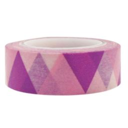 Wrapables Colorful Patterns Japanese Washi Masking Tape / Shades of Purple Wedges
