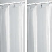 mDesign Waterproof Vinyl Shower Curtain Liner - 2 Pack