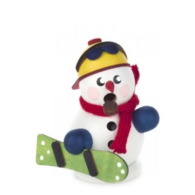 11 cm Räucherfigur Räuchermann Kugelräucherfigur "Cool-Man mit Snowboard" ca 
