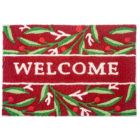 Alternate image 0 for Homefires Rugs 1.5' x 2.5' Vibrant Winter "Welcome" Designed Rectangular Polyester Area Throw Rug