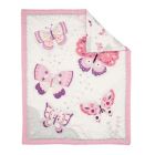 Alternate image 2 for Bedtime Originals Butterfly Kisses Pink/Purple 3-Piece Baby Crib Bedding Set