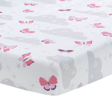 Bedtime Originals Butterfly Kisses Pink/Purple 3-Piece Baby Crib Bedding Set. View a larger version of this product image.