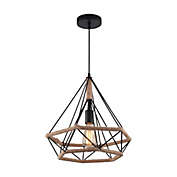 Xtricity - Pendant Light, 9.84 &#39;&#39; Width, From Mynx Collection, Black