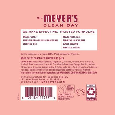 Mrs. Meyer's  Multi-surface Cleaner Rose, 16 OZ. View a larger version of this product image.
