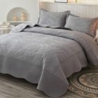 Alternate image 2 for MarCielo 3-Piece Cotton Oversized Bedspread Set Coverlet Set