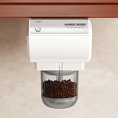 Black+Decker Spacemaker Mini UTC Food Processor and Coffee Grinder in White. View a larger version of this product image.
