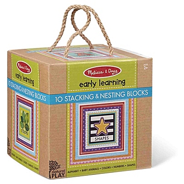 Melissa And Doug Stacking Nesting Blocks Shapes 10 Count. View a larger version of this product image.