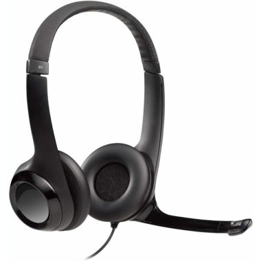 Logitech H390 Wired Headset, Stereo Headphones with Noise-Cancelling Microphone, USB, In-Line Controls, PC/Mac/Laptop - Black. View a larger version of this product image.