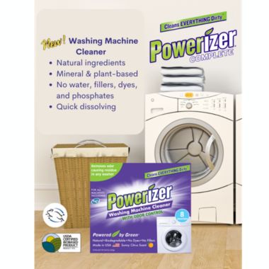 Powerizer Washing Machine Cleaner with Odor Control, 5 Pack- Cleans Front Load and Top Load Washers including HE. View a larger version of this product image.