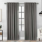 Alternate image 1 for Thermaplus Baxter Total Blackout Back Tab Curtain - 52x95", Silver