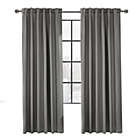 Alternate image 3 for Thermaplus Baxter Total Blackout Back Tab Curtain - 52x95", Silver