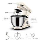 Alternate image 3 for Ventray Stand Mixer, 6-Speed Tilt-Head Food Dough Mixer, Kitchen Electric Mixer with Dough Hook/Whisk/Beater, 4.5-Quart Stainless Steel Bowl with Pouring Shield - Cream Beige