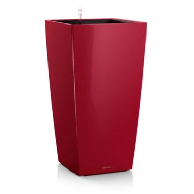Lechuza USA 30" Red Cubico Premium Planter with Water Reservoir. View a larger version of this product image.