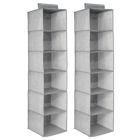 Alternate image 0 for mDesign Fabric Over Closet Rod Hanging Organizer, 6 Shelves