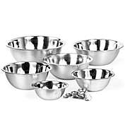 Lexi Home High Quality Large Stainless Steel Mixing Bowl - 10 Piece Set
