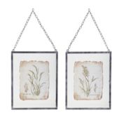 MELROSE INTERNATIONAL Grass Frame (Set of 2) 12.5 x 16H , 78114DS