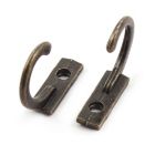 Alternate image 1 for Unique Bargains Vintage Style Wall Mounted Towel Scarf Hook Hangers for Hanging Coat Towels Robe Key Bag 10 Pieces Bronze Tone