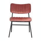 Alternate image 1 for LeisureMod Marilane Velvet Accent Chair With Metal Frame - Royal Rose
