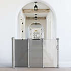 Alternate image 1 for Jool Baby Products Retractable Baby & Pet Safety Gate, Extra Wide 54&quot; x 34&quot;, Indoor & Outdoor, Gray