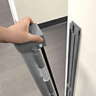 Alternate image 2 for Jool Baby Products Retractable Baby & Pet Safety Gate, Extra Wide 54&quot; x 34&quot;, Indoor & Outdoor, Gray