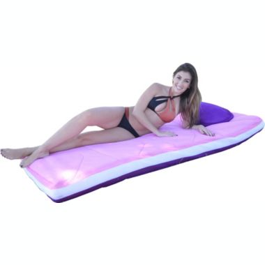 The Pool Supply Shop 72" Aqua Duo Reversable Bubblegum Pink and Jelly Purple Floating Swimming Pool Mattress. View a larger version of this product image.
