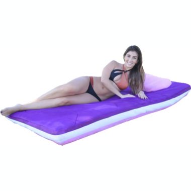 The Pool Supply Shop 72" Aqua Duo Reversable Bubblegum Pink and Jelly Purple Floating Swimming Pool Mattress. View a larger version of this product image.