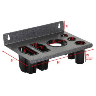 Saloniture Wall Mount Hair Iron & Blow Dryer Holder - Salon Appliance Rack. View a larger version of this product image.