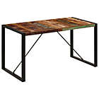 Alternate image 2 for vidaXL Dining Table 55.1"x27.6"x29.5" Solid Reclaimed Wood