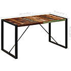Alternate image 3 for vidaXL Dining Table 55.1"x27.6"x29.5" Solid Reclaimed Wood
