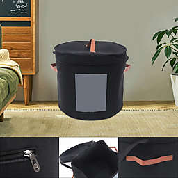 Kitcheniva Foldable Round Travel Hat Storage Boxes Animal Toy Organizer Bin Case with Lid