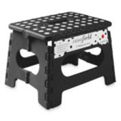 Casafield 9" Folding Step Stool with Handle - Portable Collapsible Small Plastic Foot Stool for Kids and Adults - Use in the Kitchen, Bathroom and Bedroom