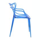Alternate image 2 for LeisureMod Milan Modern Wire Design Chair, Set of 4 - Blue
