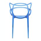 Alternate image 3 for LeisureMod Milan Modern Wire Design Chair, Set of 4 - Blue