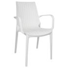 Alternate image 0 for LeisureMod Kent Outdoor Dining Arm Chair