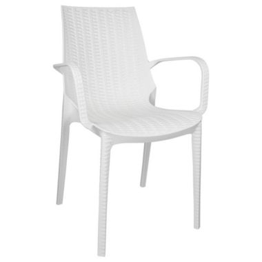 LeisureMod Kent Outdoor Dining Arm Chair. View a larger version of this product image.