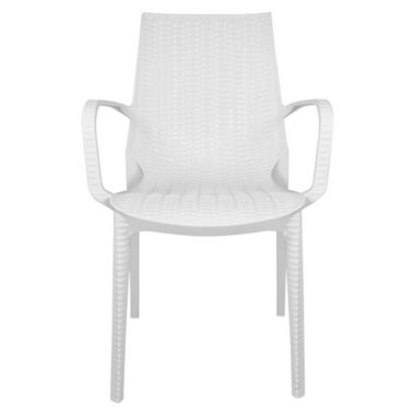 LeisureMod Kent Outdoor Dining Arm Chair. View a larger version of this product image.