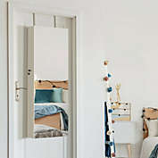 Slickblue Lockable Storage Jewelry Cabinet with Frameless Mirror-White