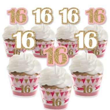 sweet sixteen cupcake cakes