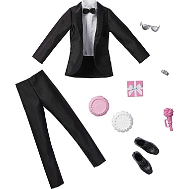 Barbie Fashion Pack  Bridal Outfit for Ken Doll with Tuxedo, Shoes, Watch, Gift, Wedding Cake. View a larger version of this product image.